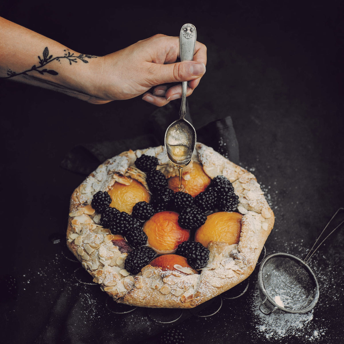 Perziken galette