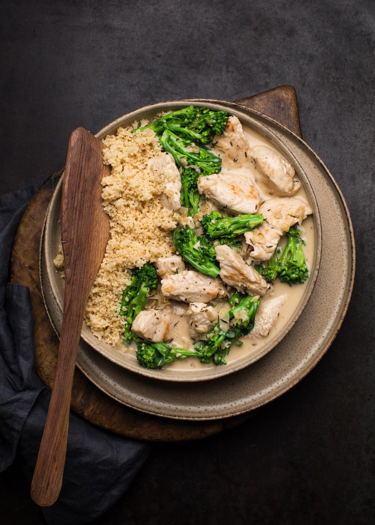 Kalkoenroerbak met couscous en broccoli