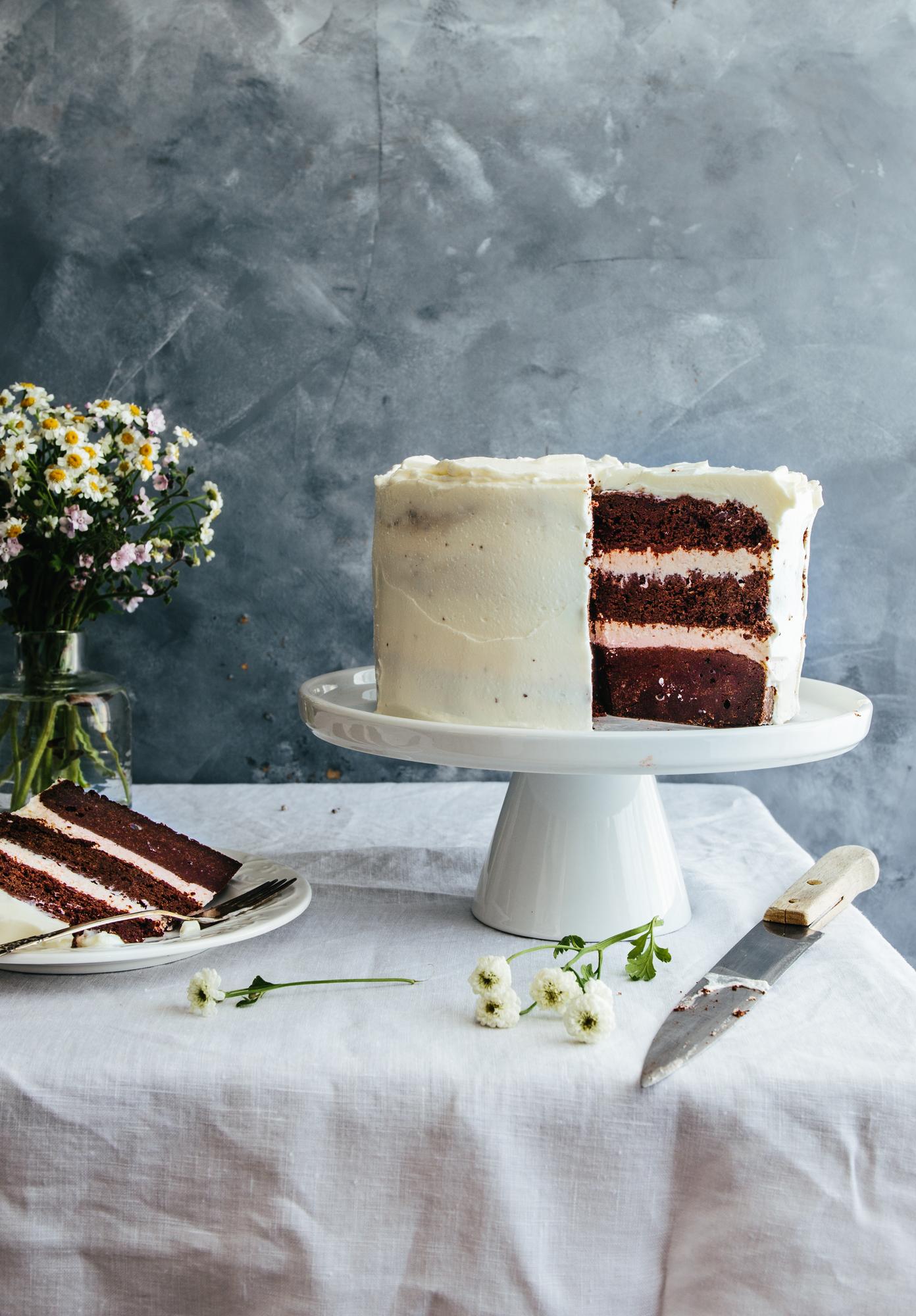 Red velvet laagjestaart