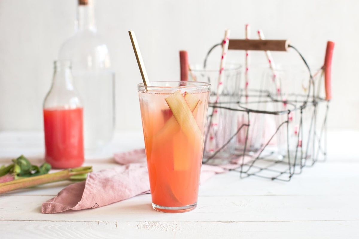 Rabarberlimonade met honing