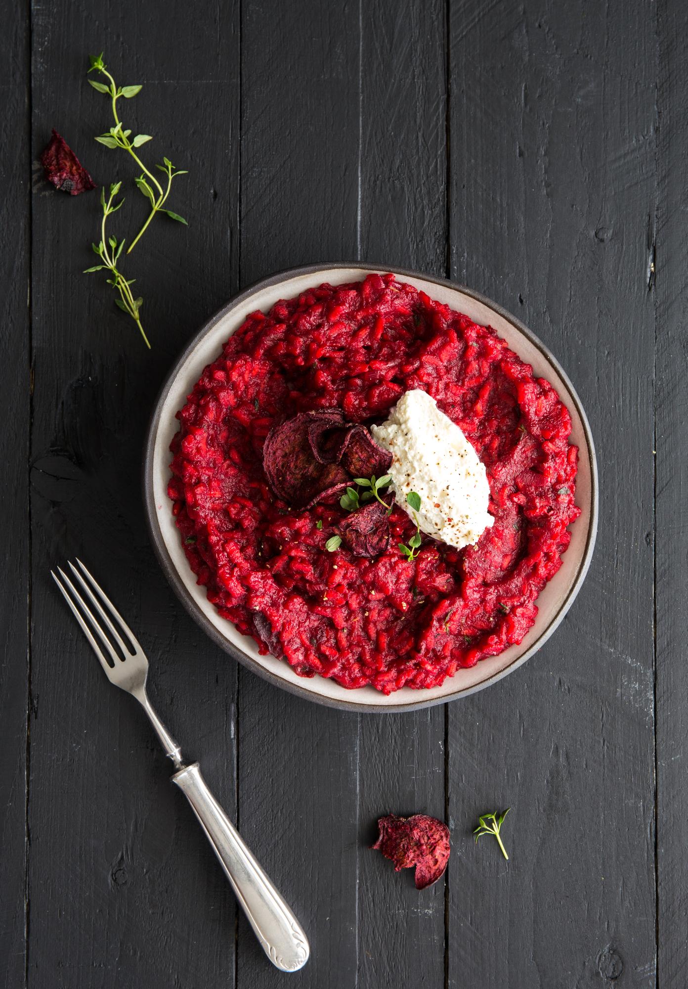 Risotto van rode biet