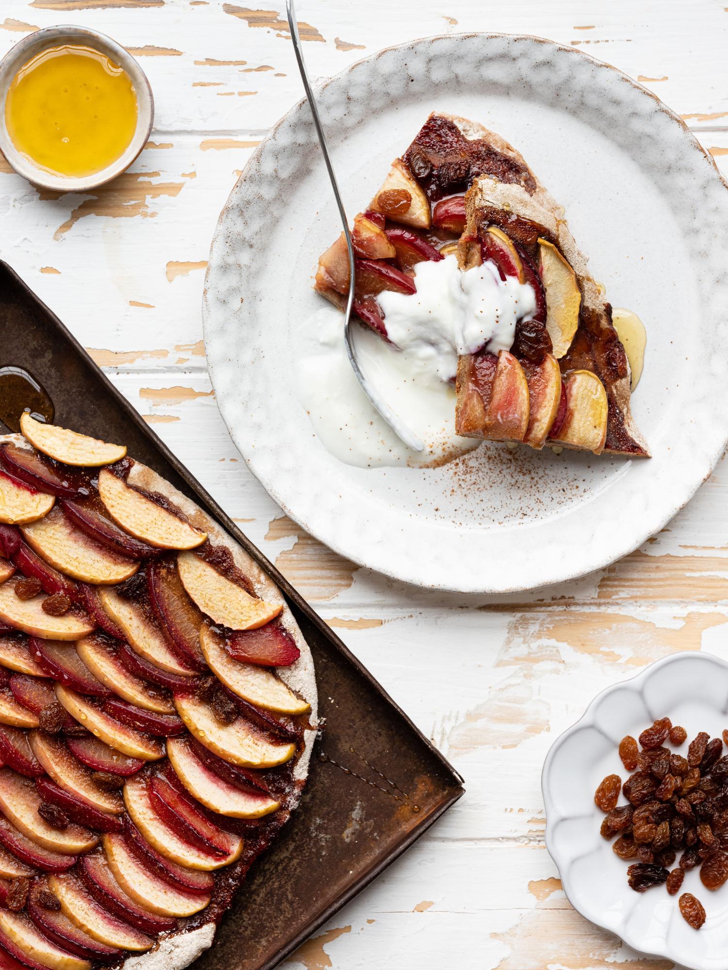 Snelle zoete pizza