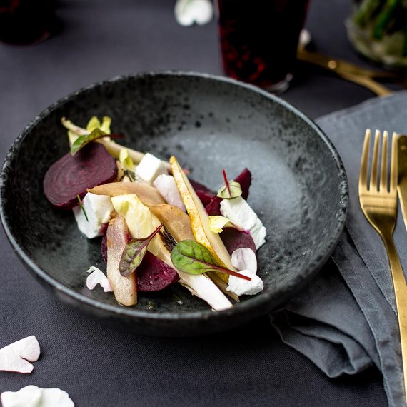 Salade met witlof, peer en geitenkaas