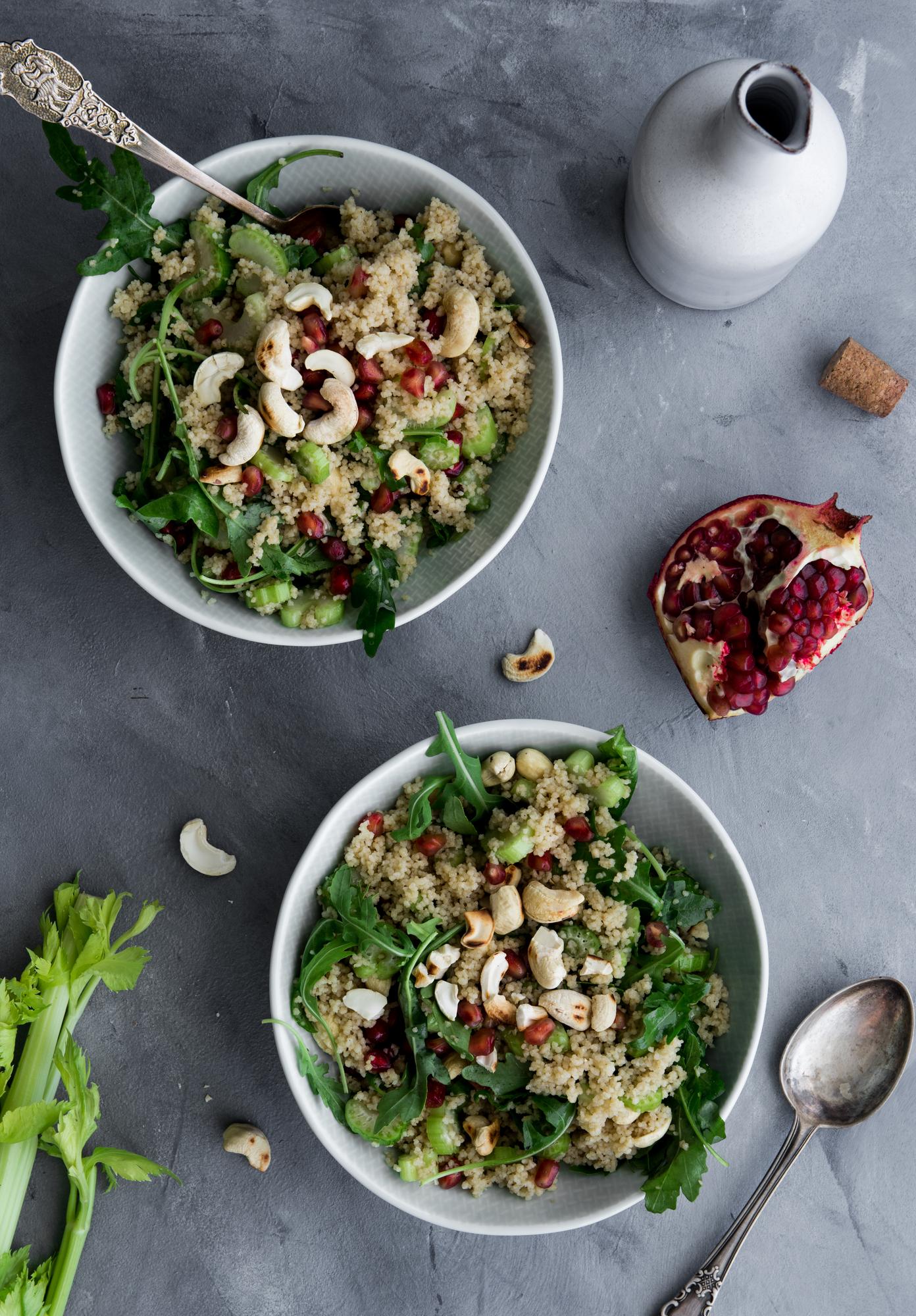 Salade met couscous en bleekselderij