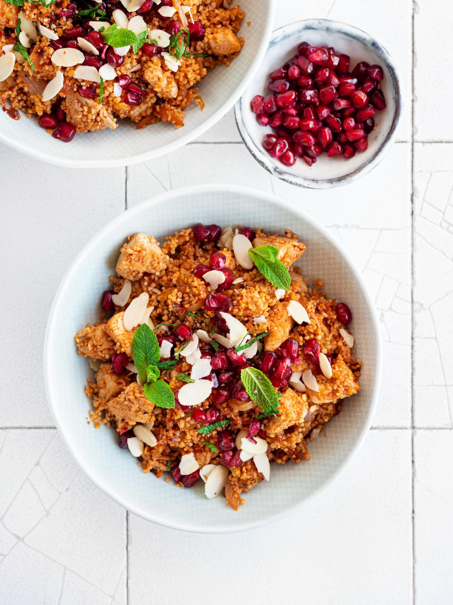 Salade met kip en couscous
