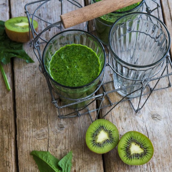 Spinaziesmoothie met kiwi