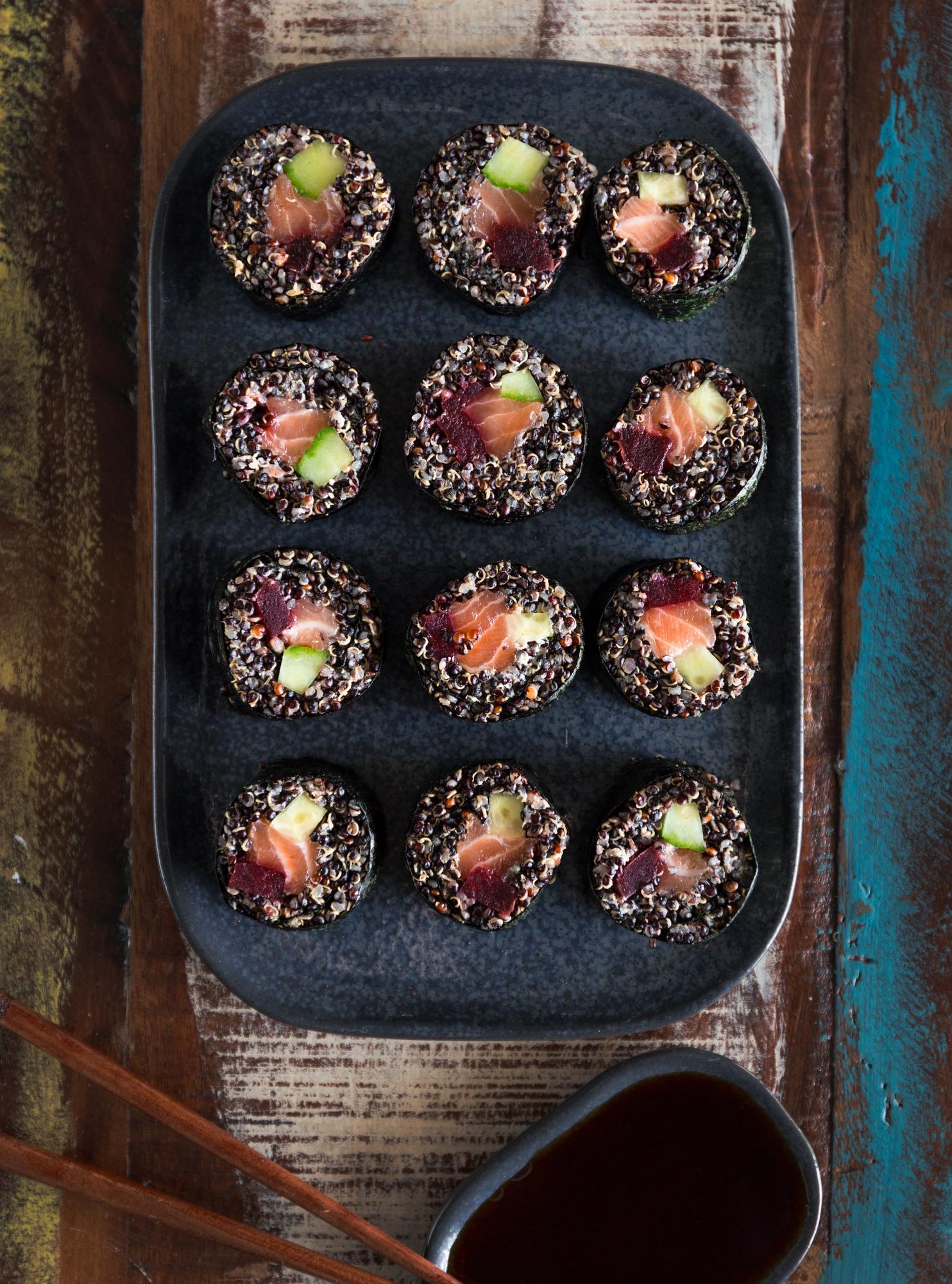 Sushi met quinoa