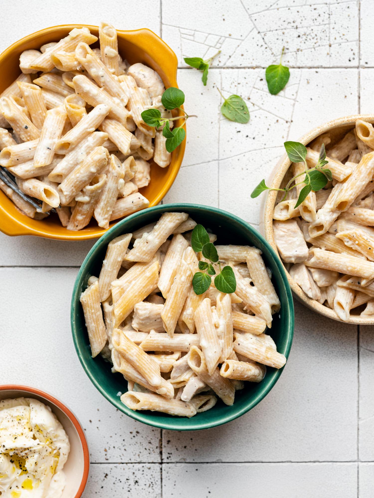 Pasta met driekaassaus