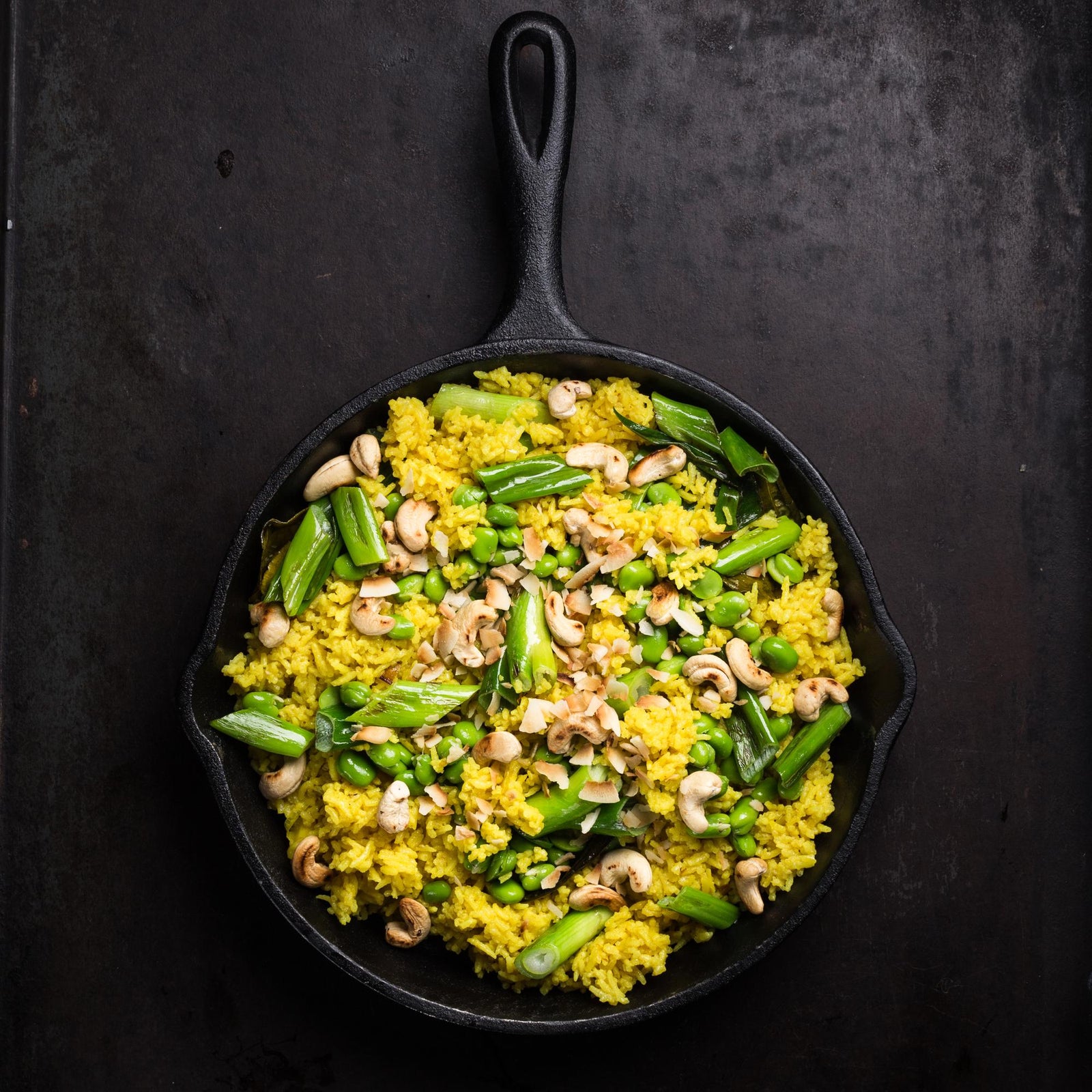 Thaise risotto met kokosmelk en cashewnoten