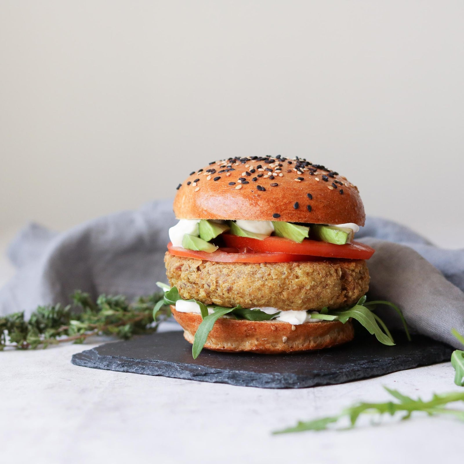 Hamburger van tonijn