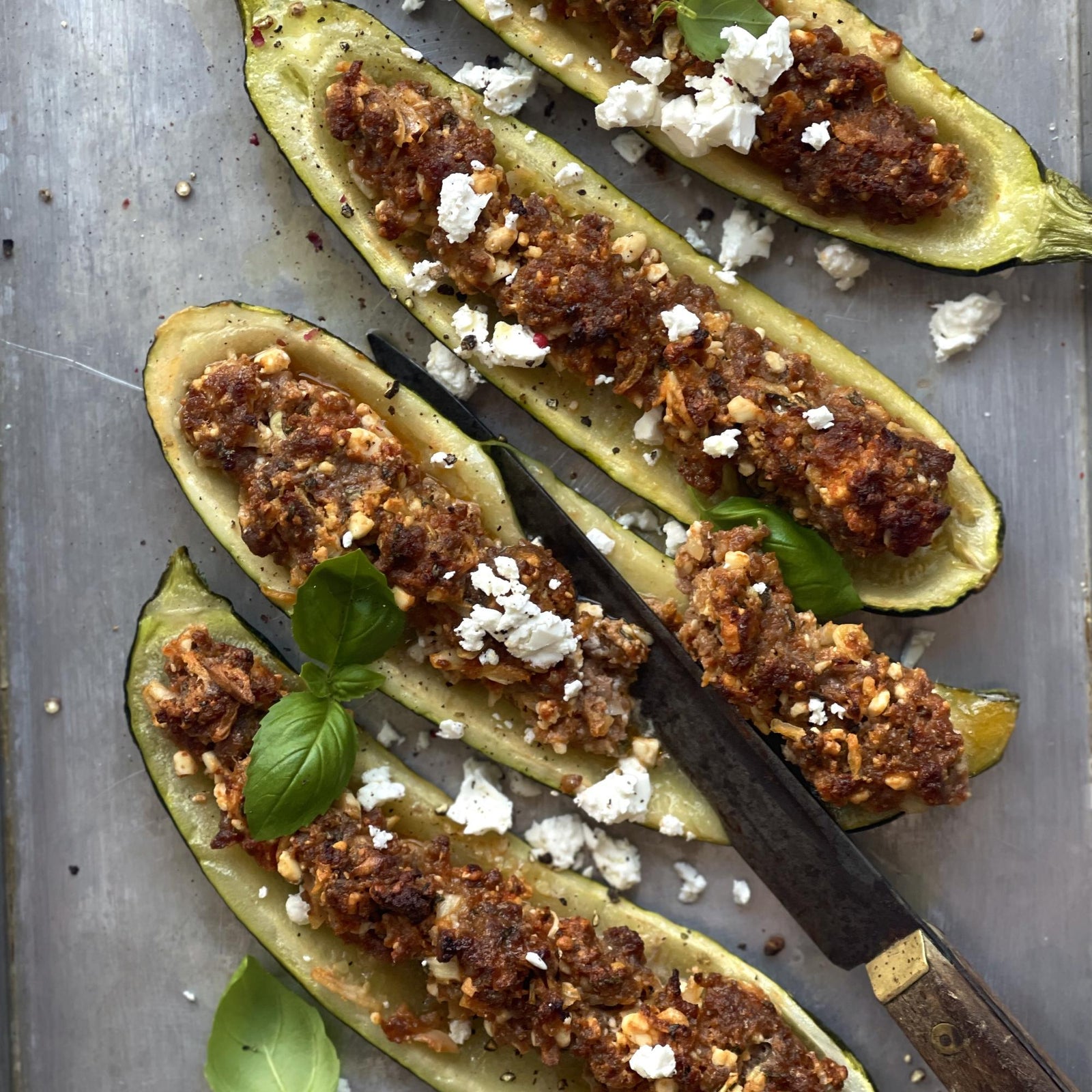Gegratineerde courgette