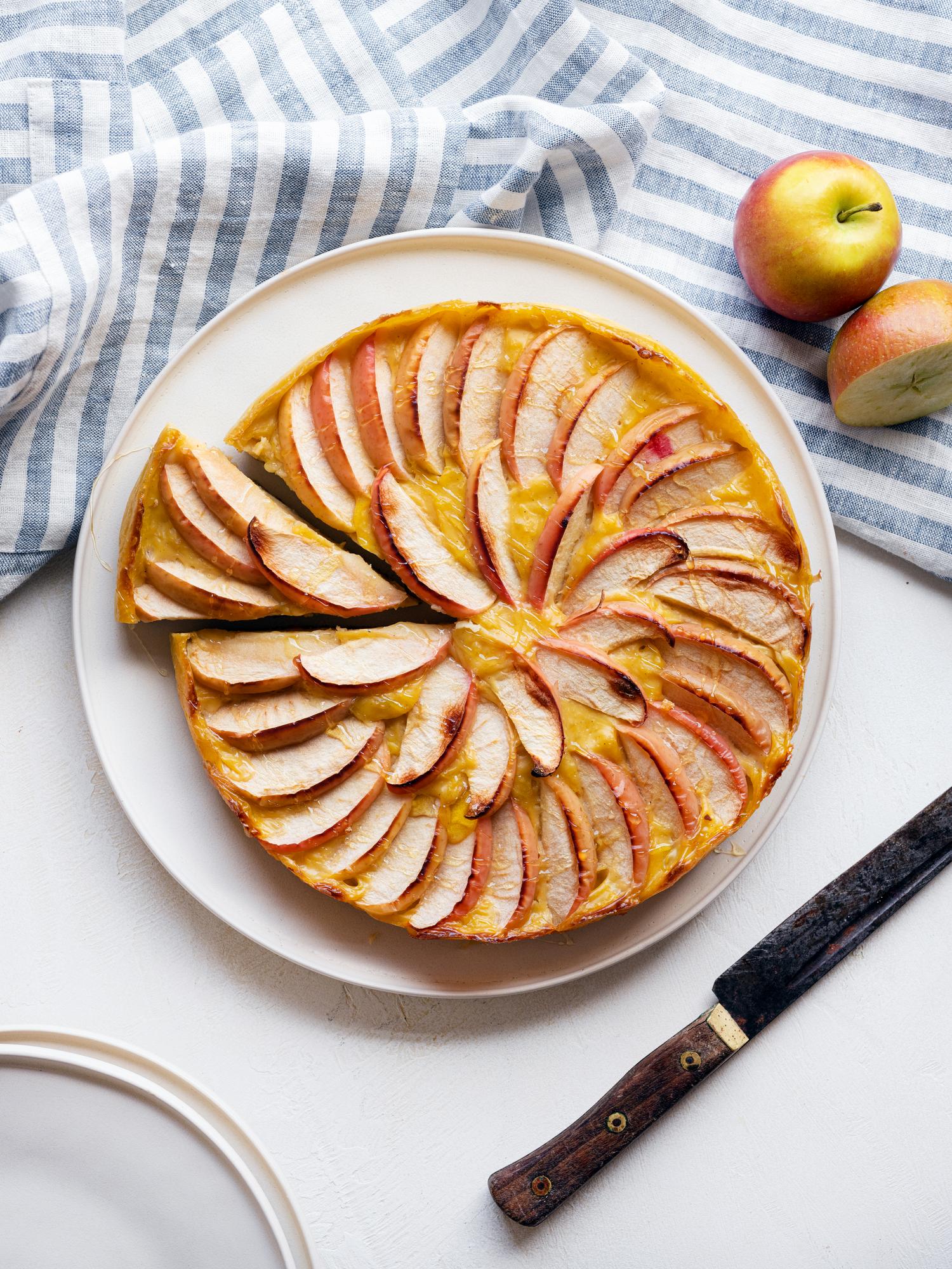 Vanilletaart met appels