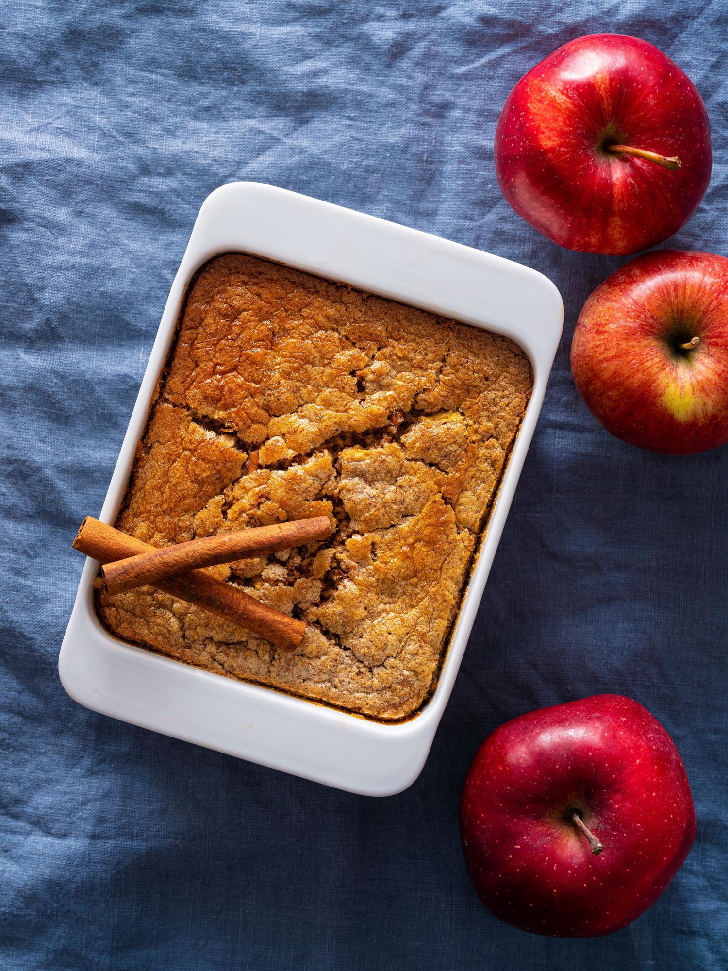 Havervlokken-ovenschotel met appels
