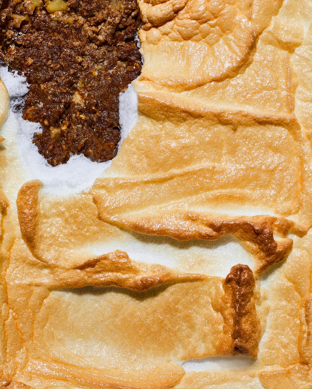 Gebakken havermout met appels en pompoenenpuree