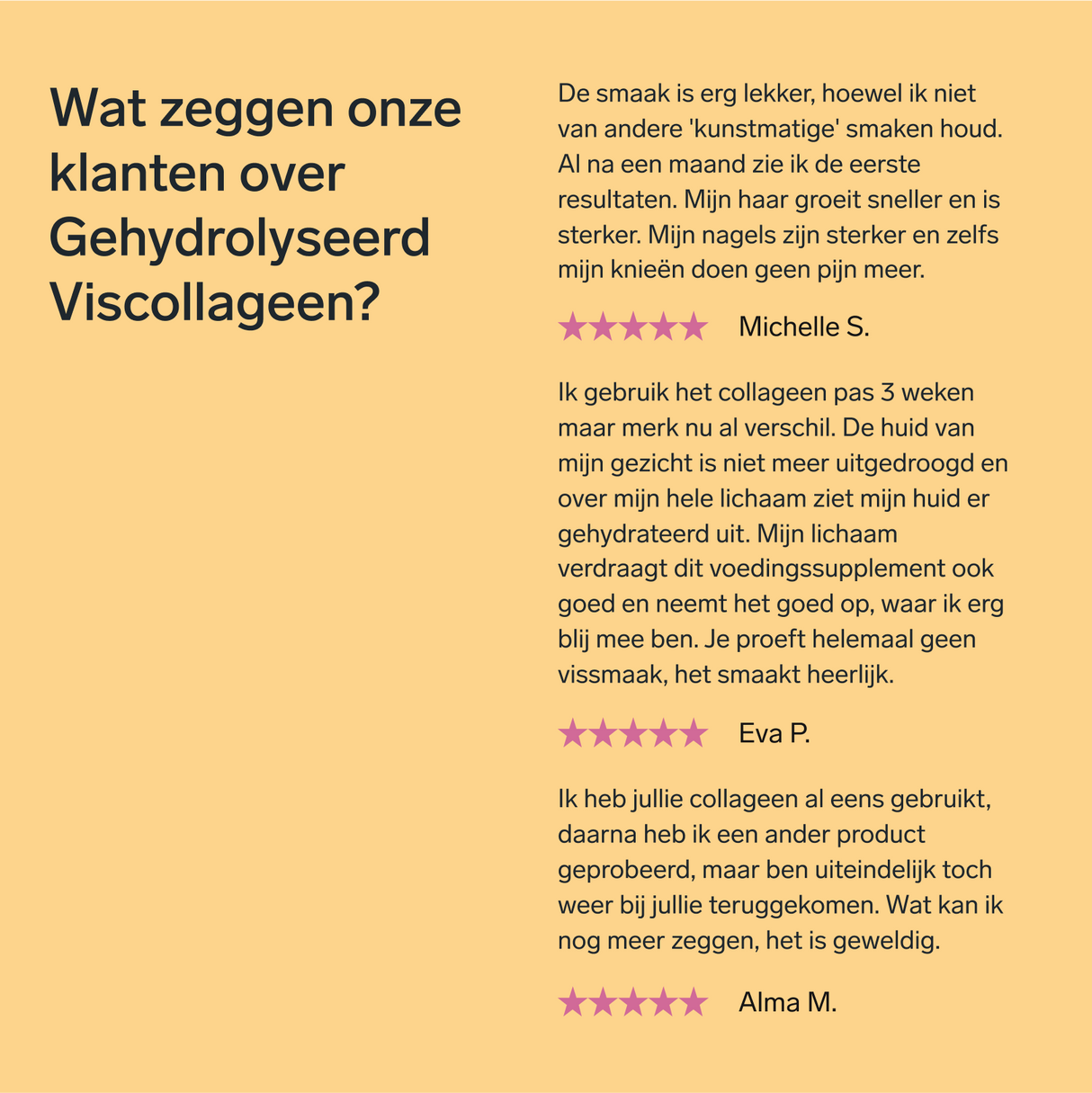 Gehydrolyseerd viscollageen met hyaluronzuur en vitamine C en E (mangosmaak)