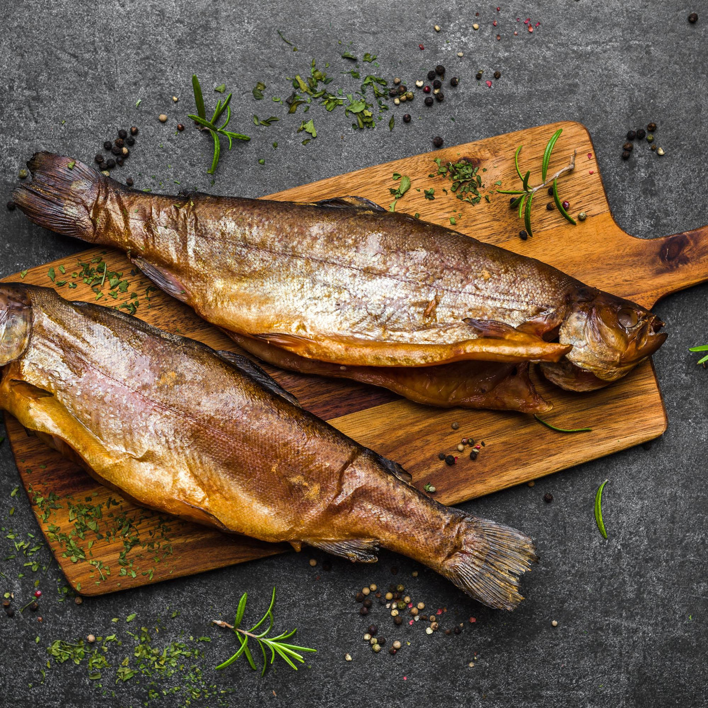 gerookte  forel