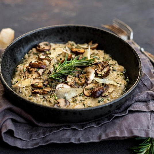 Risotto met kip en champignons