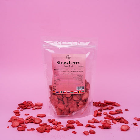 Gevriesdroogde aardbeien 🍓 (verpakking van 100 g)