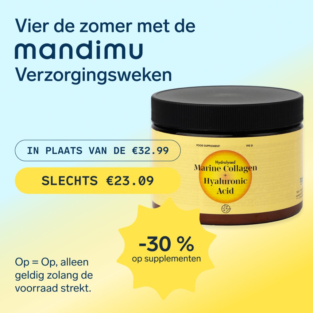 Gehydrolyseerd viscollageen met hyaluronzuur en vitamine C en E (mangosmaak)