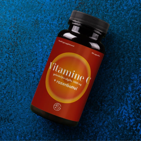 Vitamine C geleidelijke afgifte met rozenbottelextract